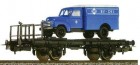 76278 Sachsenmodelle Flat car with vehicle